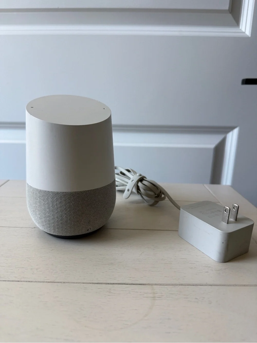 First Generation Google Home Smart Speaker - White and Light Gray